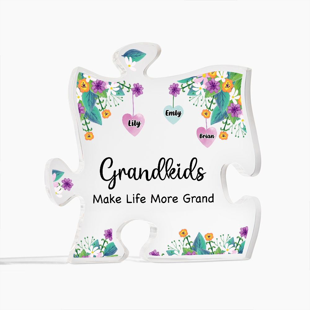 Grandmother Gift, Acrylic Puzzle Plaque