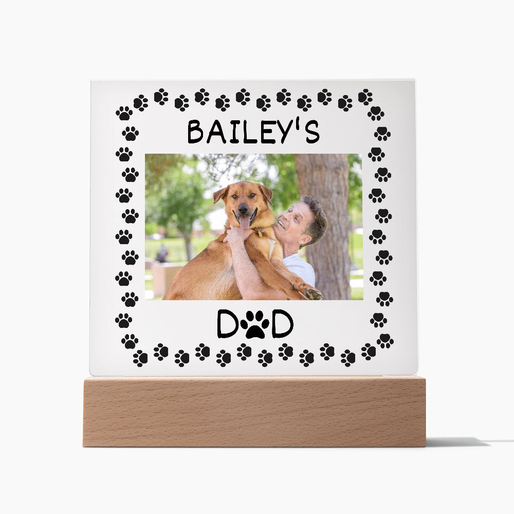 Dog Dad, Acrylic Square Plaque