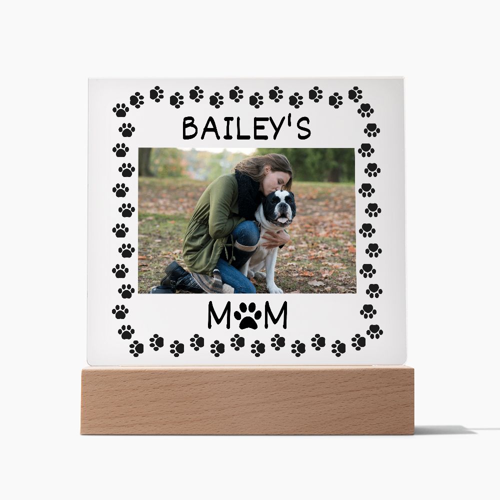 Dog Mom, Acrylic Square Plaque