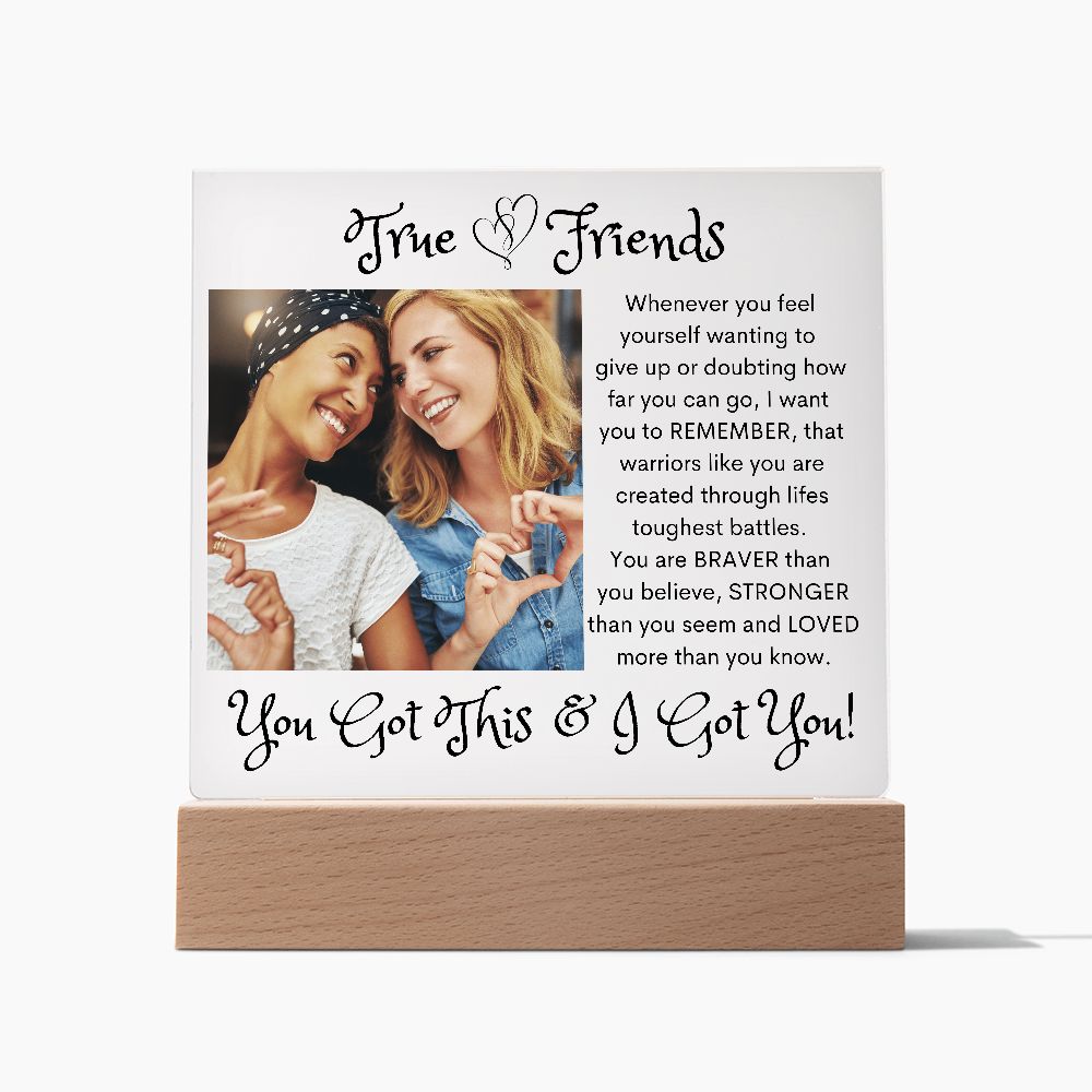 True Friends, Acrylic Square Plaque