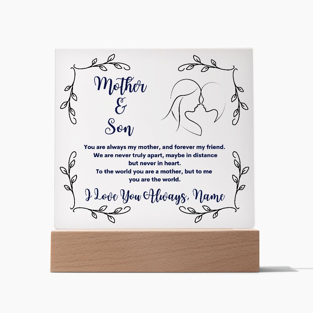 Mother Gift, Acrylic Square Plaque