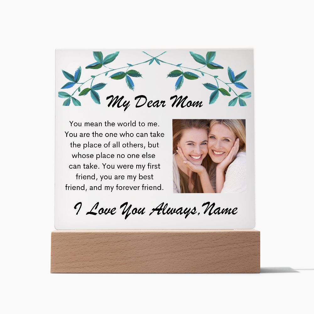 Mother Gift, Acrylic Square Plaque