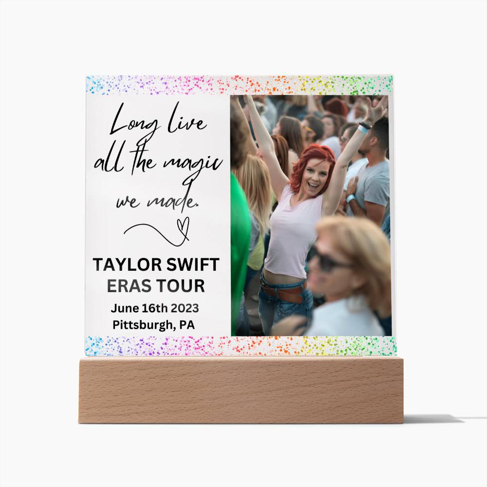 ERAS Tour Photo Memory Plaque