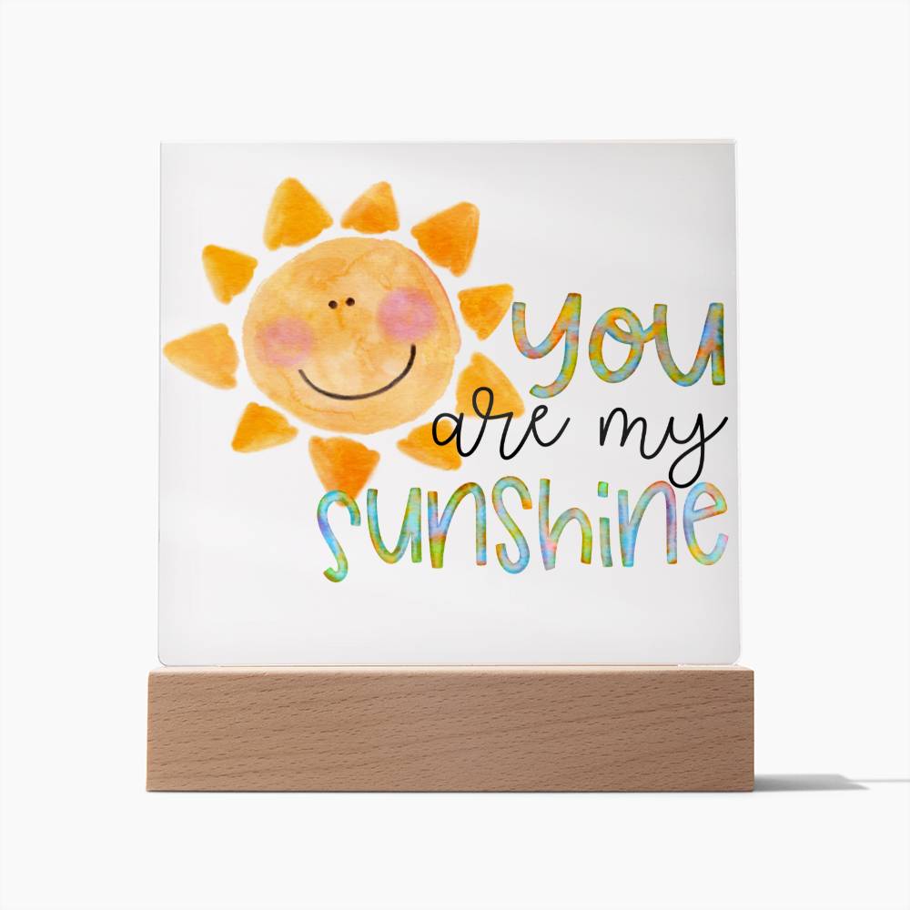 You Are My Sunshine Watercolor Plaque