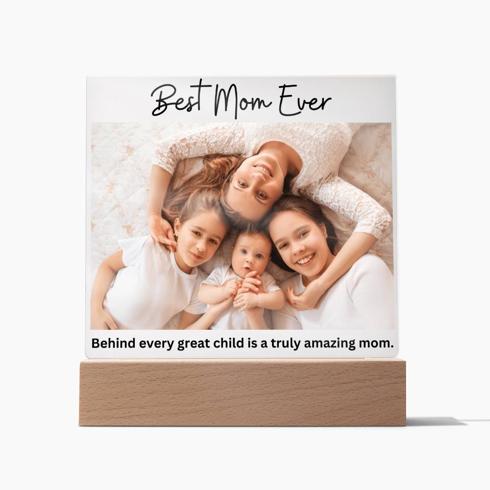 Best Mom Ever LED Lighted Plaque