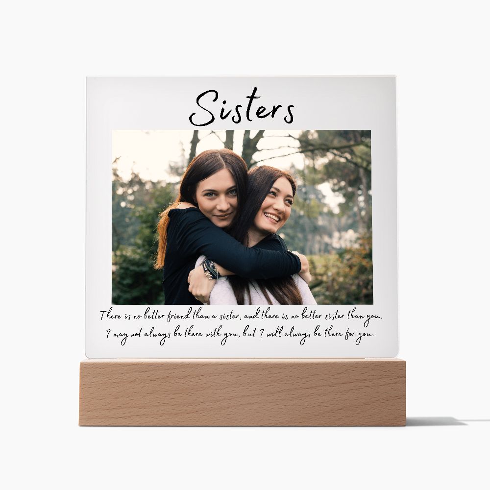 Sisters, Acrylic Square Plaque