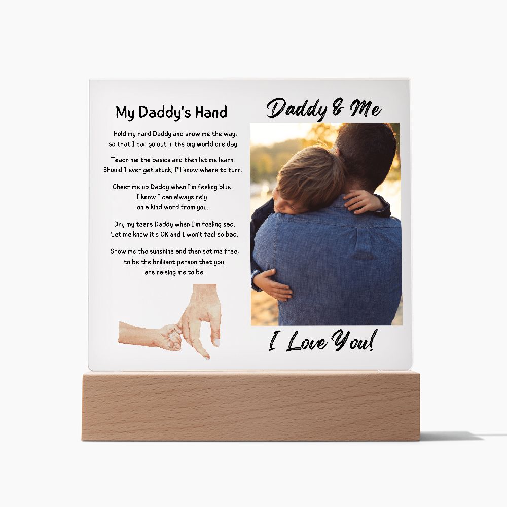 Daddy & Me, Acrylic Square Plaque