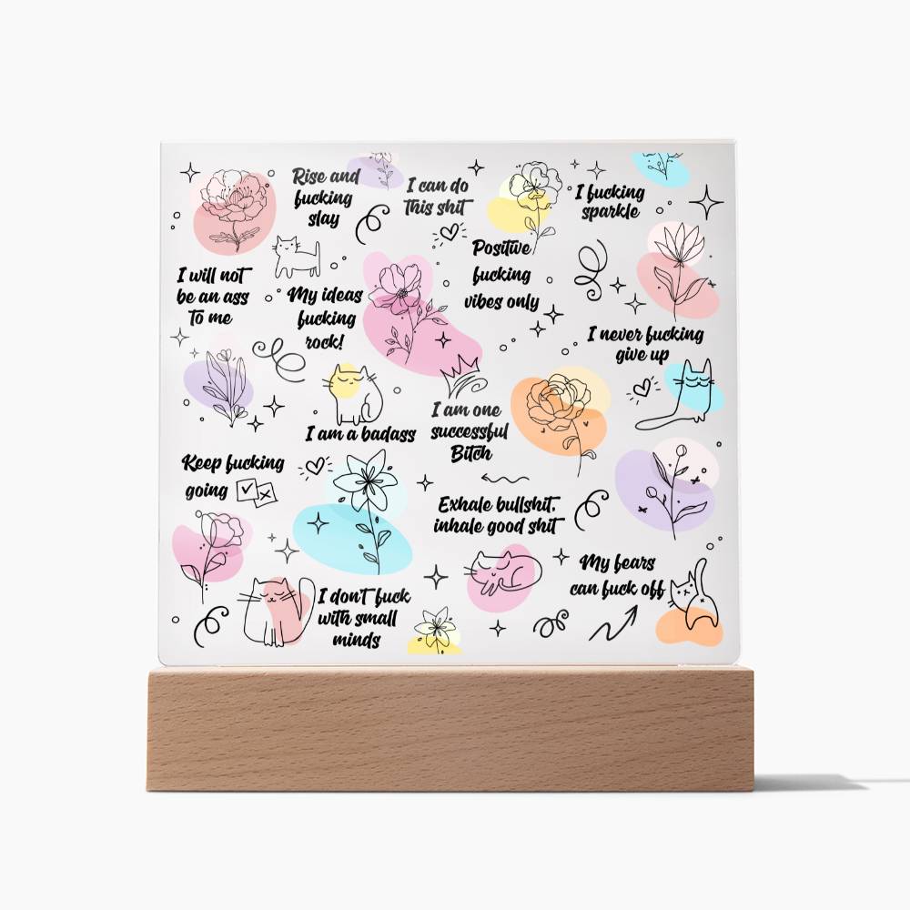 Swear Affirmations , Self Care Gift for her