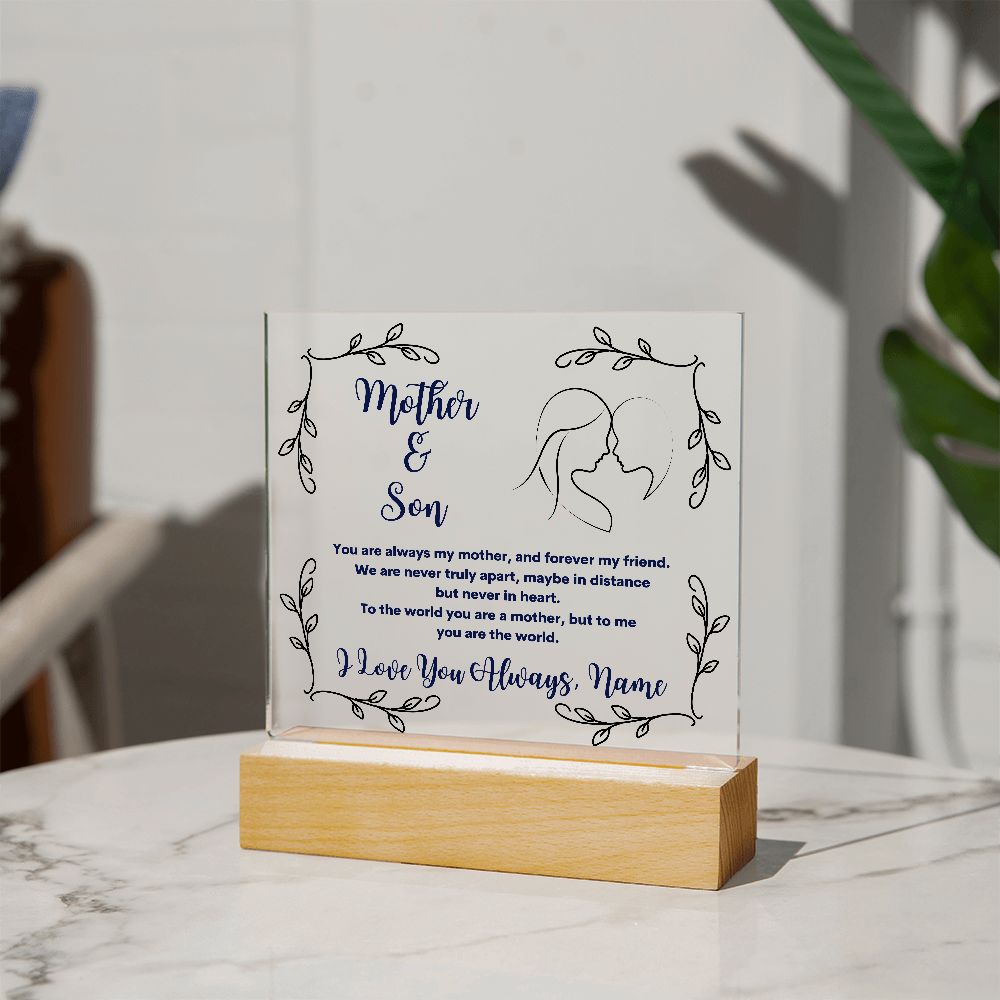 Mother Gift, Acrylic Square Plaque