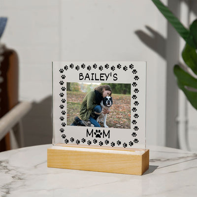 Dog Mom, Acrylic Square Plaque