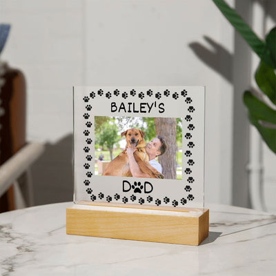 Dog Dad, Acrylic Square Plaque