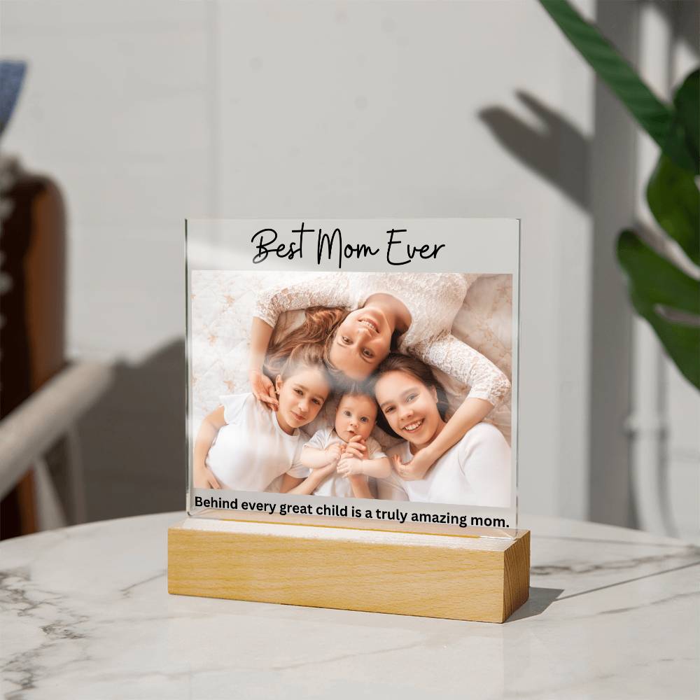 Best Mom Ever LED Lighted Plaque