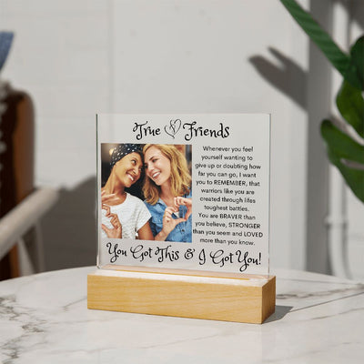 True Friends, Acrylic Square Plaque