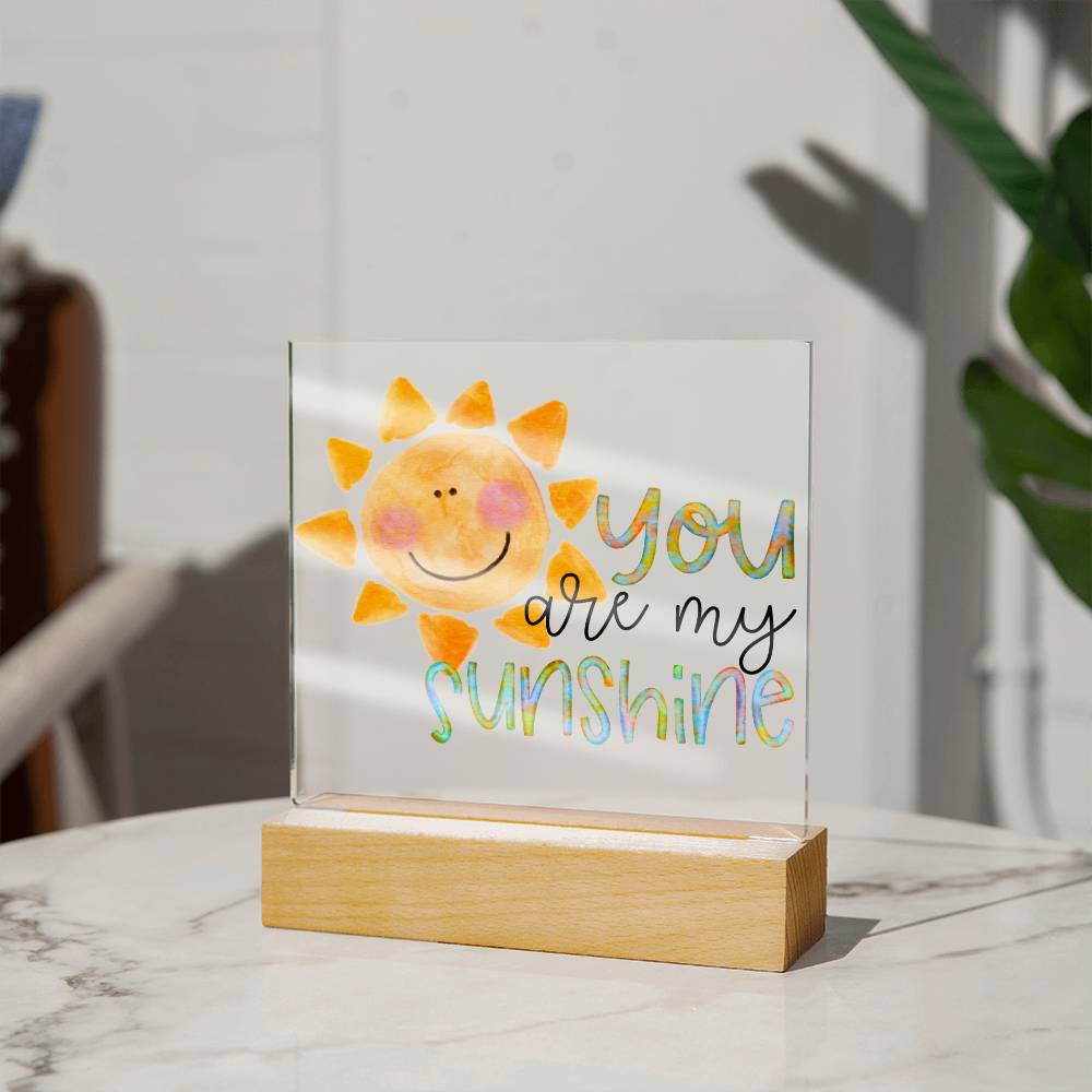 You Are My Sunshine Watercolor Plaque