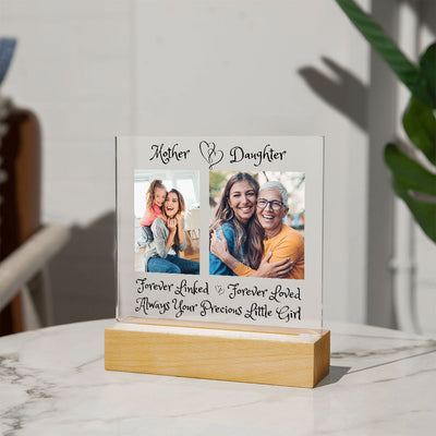 Mother & Daughter, Acrylic Square Plaque