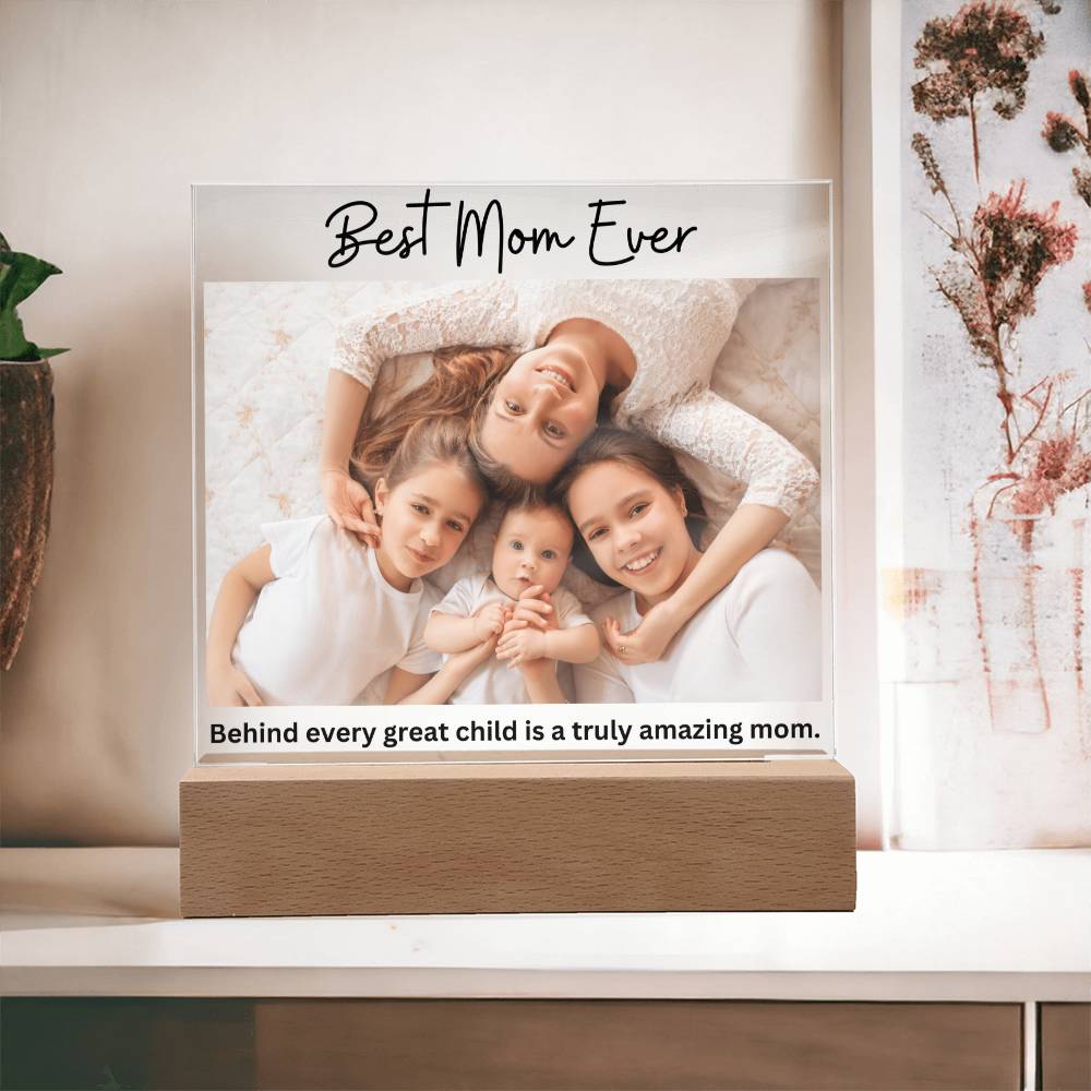 Best Mom Ever LED Lighted Plaque