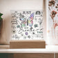 Just Breathe Square LED Lighted Acrylic Plaque