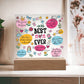Best Mom Ever Acrylic Plaque, Mothers Day Gift, Gift for her, Affirmations Motivation, Inspirational