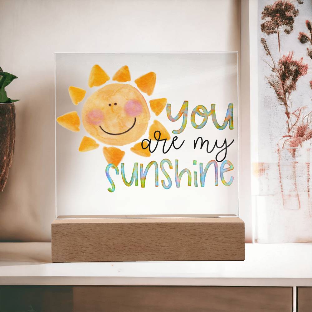 You Are My Sunshine Watercolor Plaque