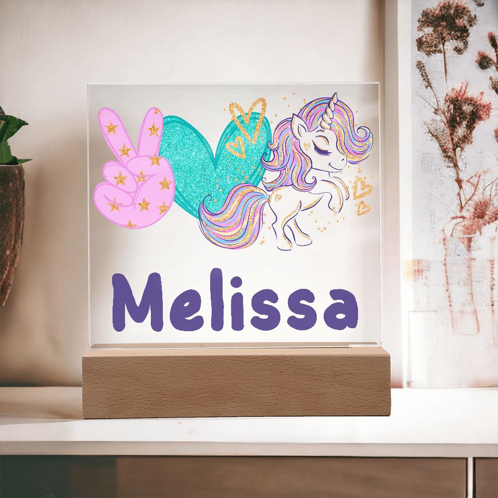 Unicorn Lighted Plaque