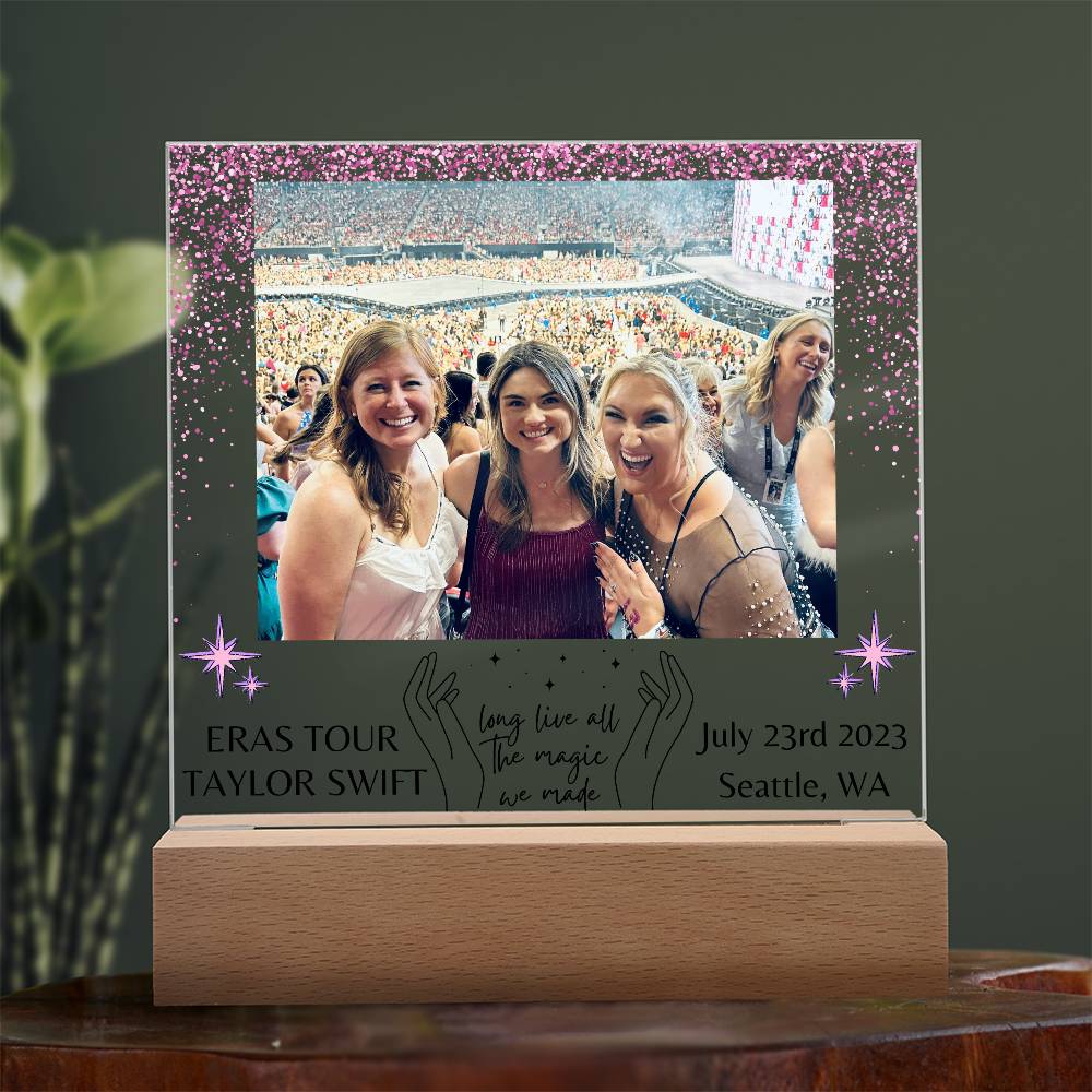 Personalized ERAS Tour Photo Memory LED Lighter Plaque