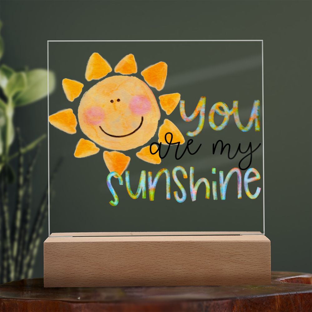 You Are My Sunshine Watercolor Plaque