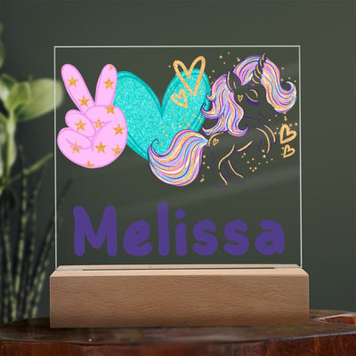 Unicorn Lighted Plaque