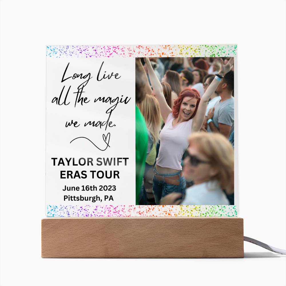 ERAS Tour Photo Memory Plaque