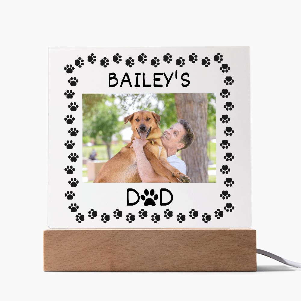 Dog Dad, Acrylic Square Plaque