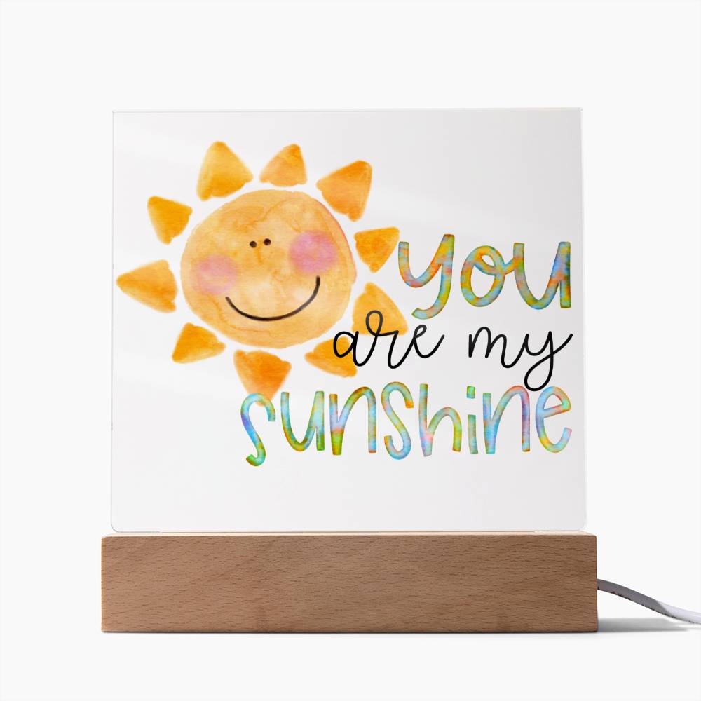 You Are My Sunshine Watercolor Plaque