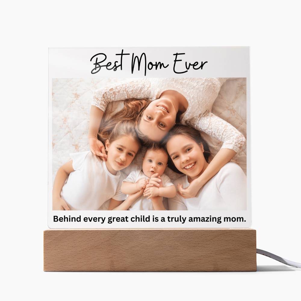 Best Mom Ever LED Lighted Plaque