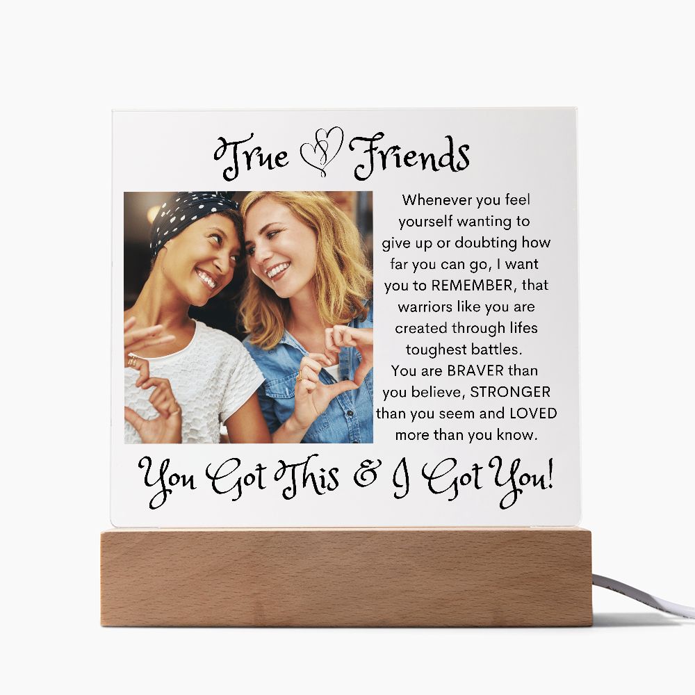 True Friends, Acrylic Square Plaque