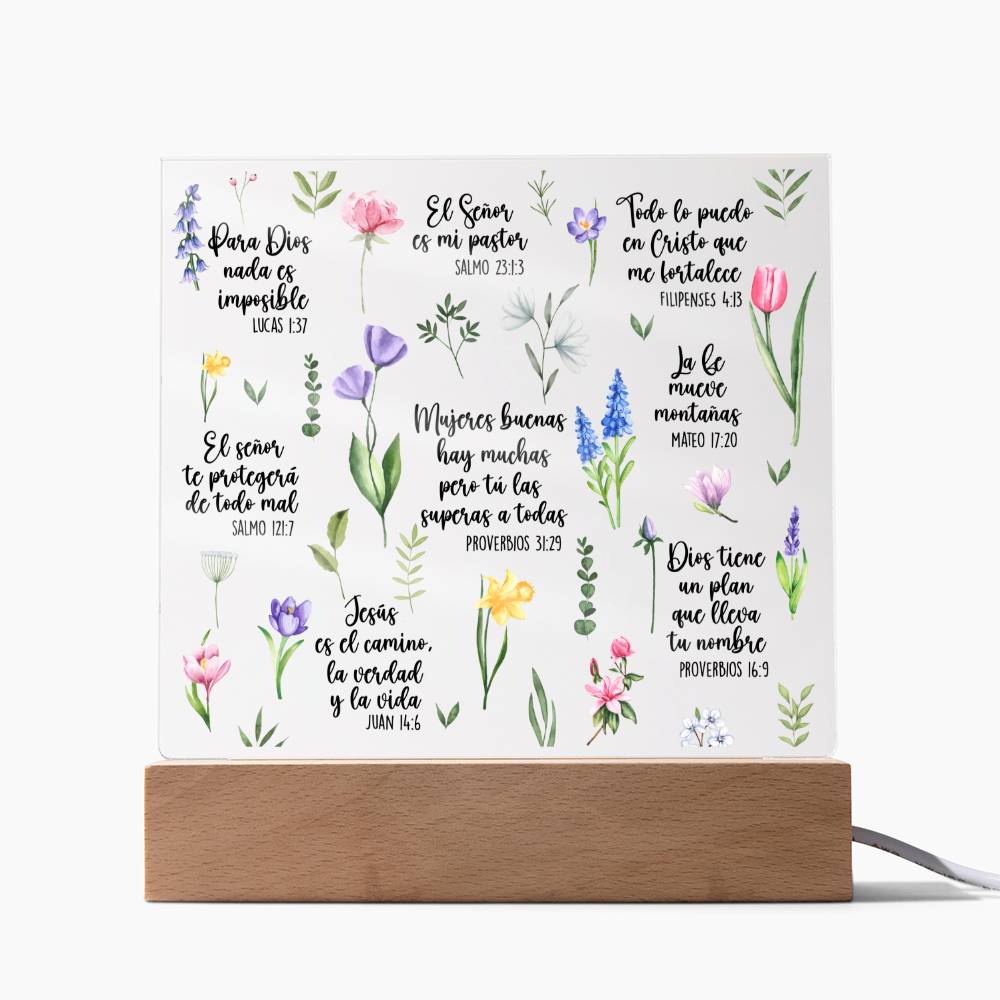 Frases religiosas SPANISH Bible Daily Reminders, Affirmations Inspirational, Gift for her