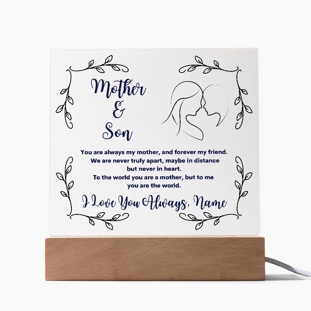 Mother Gift, Acrylic Square Plaque