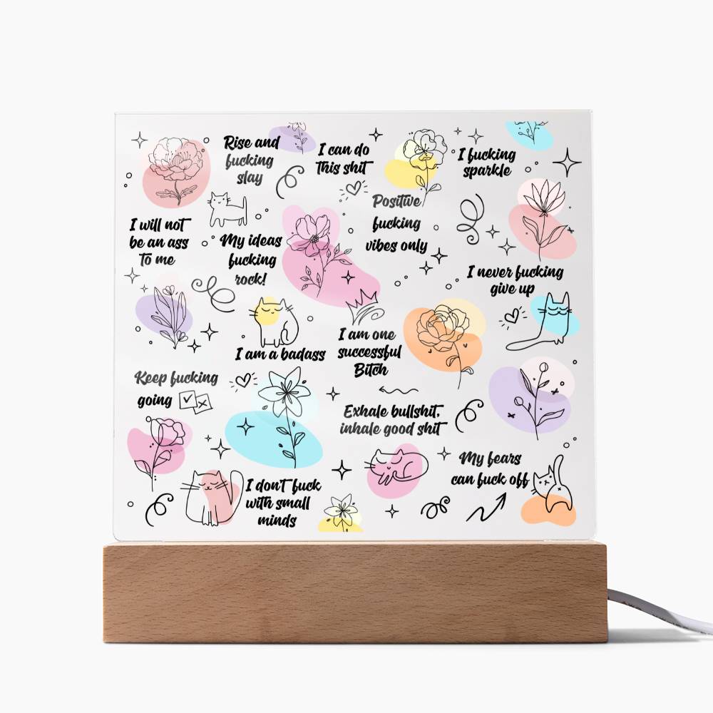 Swear Affirmations , Self Care Gift for her