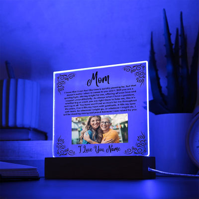 Mother Gift, Acrylic Square Plaque