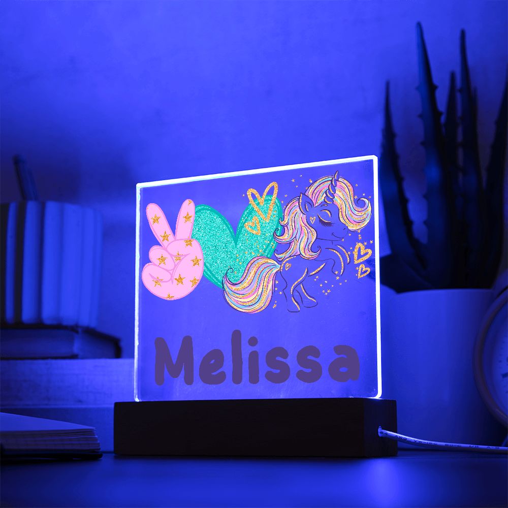 Unicorn Lighted Plaque