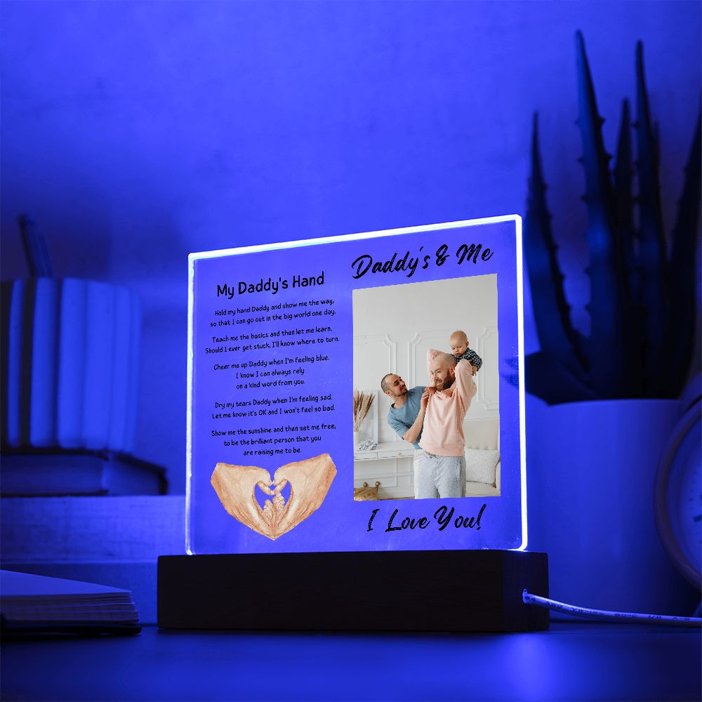 Daddy's & Me, Acrylic Square Plaque