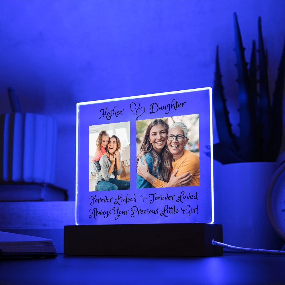 Mother & Daughter, Acrylic Square Plaque