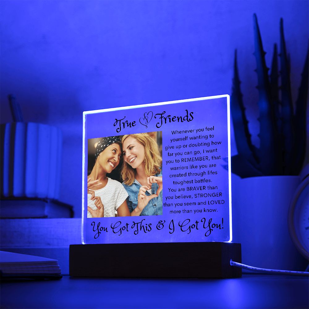 True Friends, Acrylic Square Plaque