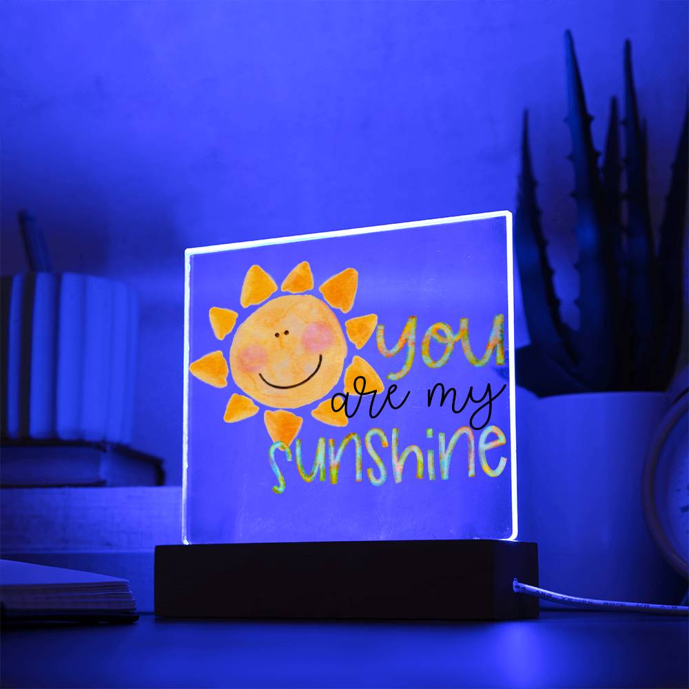 You Are My Sunshine Watercolor Plaque