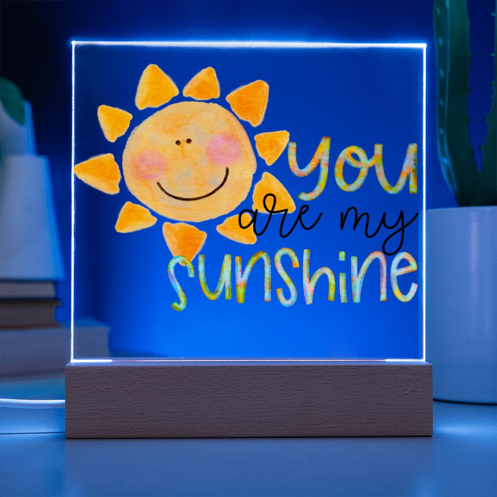 You Are My Sunshine Watercolor Plaque