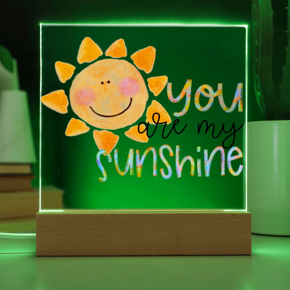 You Are My Sunshine Watercolor Plaque