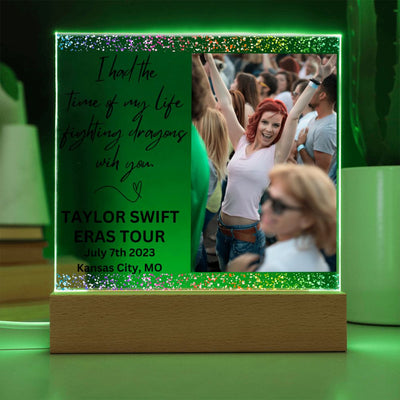 ERAS Tour Photo Memory Plaque I had the time of my life fighting dragons with you.