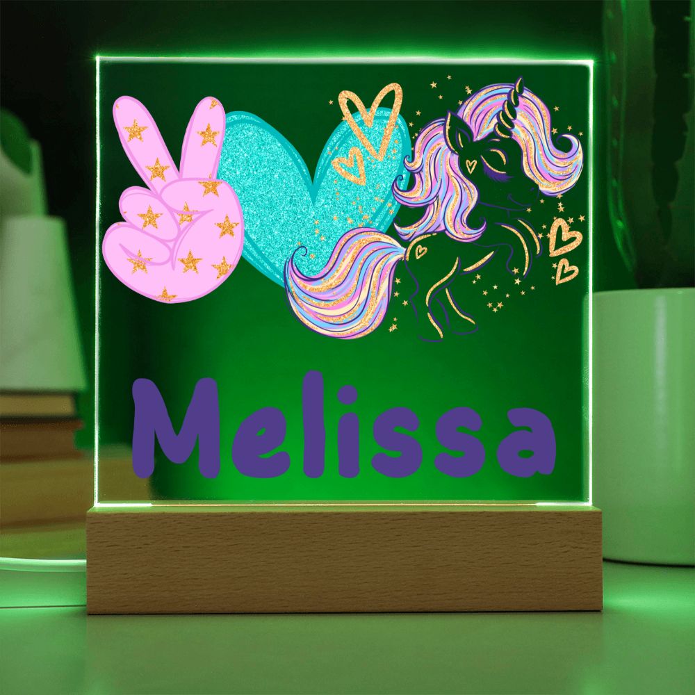 Unicorn Lighted Plaque