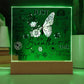Just Breathe Square LED Lighted Acrylic Plaque