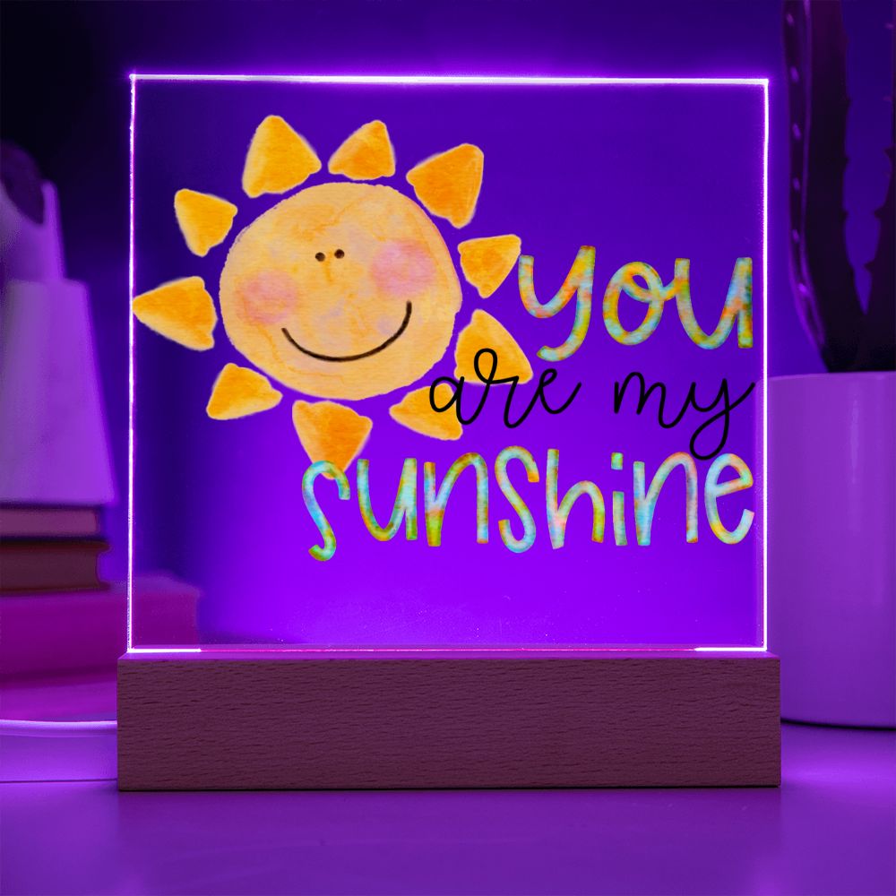 You Are My Sunshine Watercolor Plaque