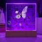 Just Breathe Square LED Lighted Acrylic Plaque