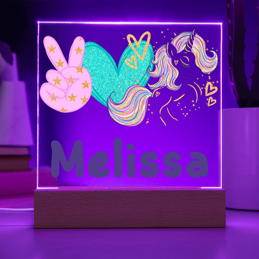 Unicorn Lighted Plaque