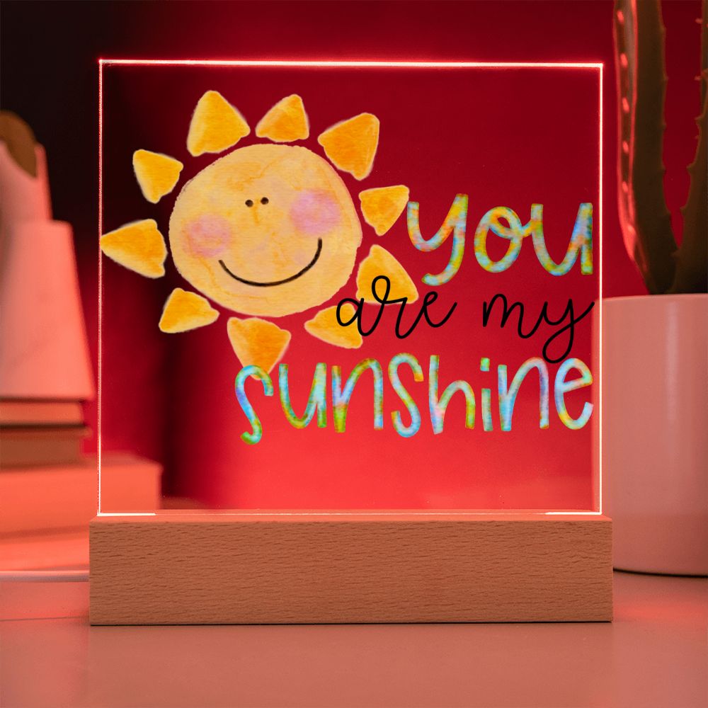 You Are My Sunshine Watercolor Plaque